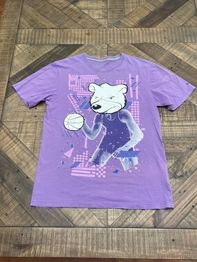 vintage Nike "The Athletic Dept." Graphic Tee, polar bear basketball character